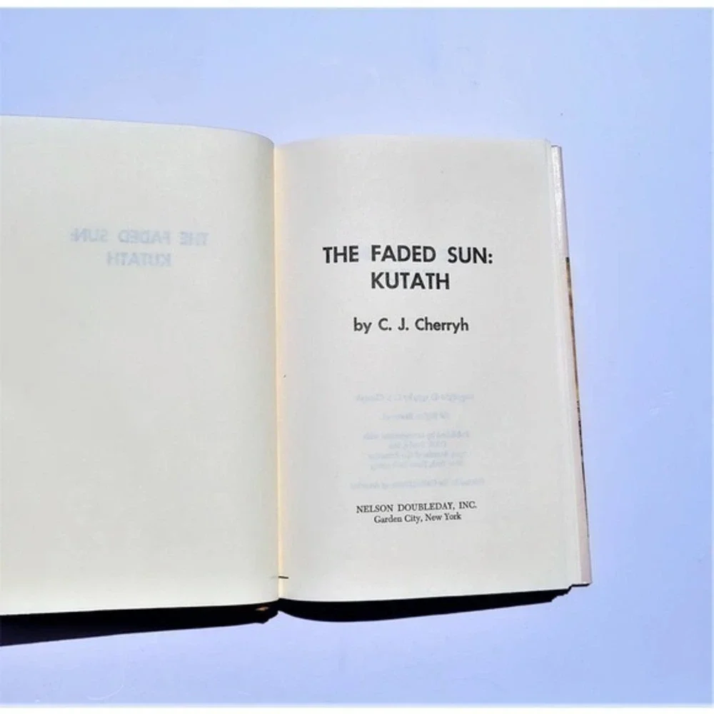 The Faded Sun Kutath, By‎ C.J. Cherryh, 1979 Scifi Young Adult Hardcover Book